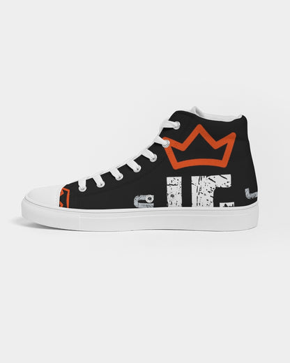 red UNITYGOD Logo Men's Hightop Canvas Shoe