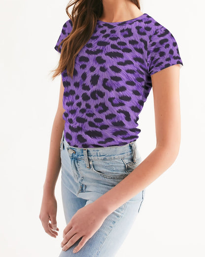 Purple Leopard Women's Tee