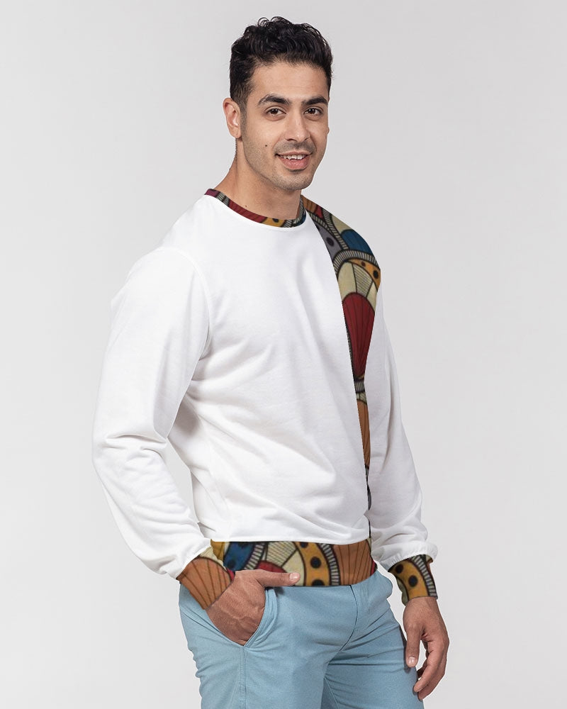 Classic Kente Men's Classic French Terry Crewneck Pullover