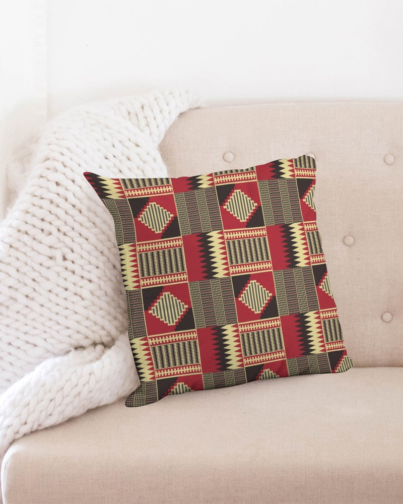 BRW Kente Throw Pillow Case 18"x18"