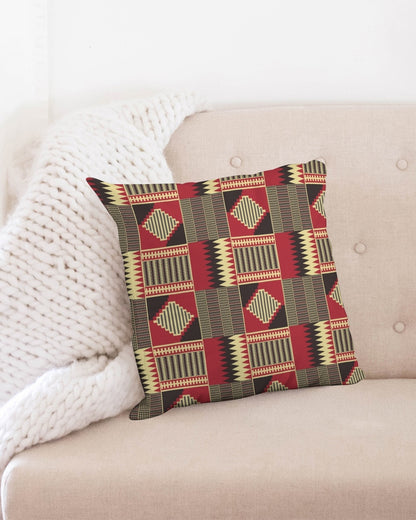 BRW Kente Throw Pillow Case 18"x18"