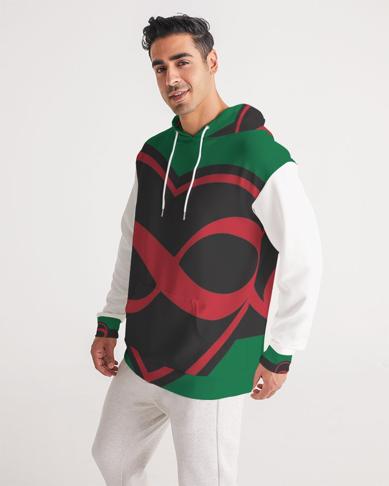 Black polyamorous flag Men's Hoodie