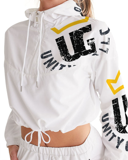 UNITYGOD Logo 4 Women's Cropped Windbreaker