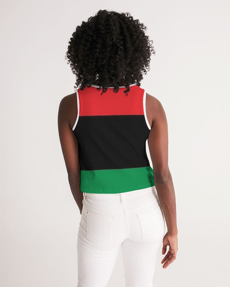 Pan African continental symbol Women's Cropped Tank