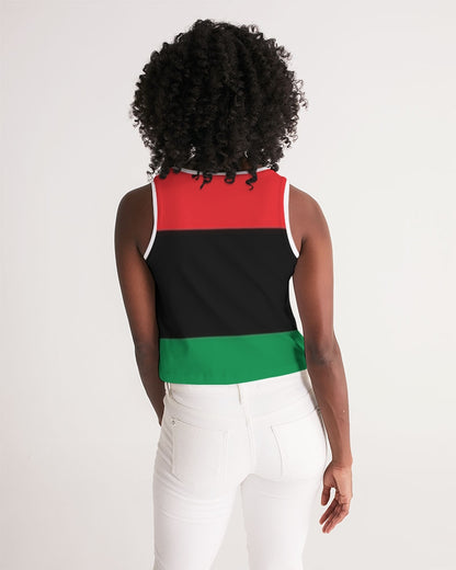 Pan African continental symbol Women's Cropped Tank