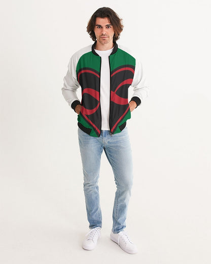 Black polyamorous flag Men's Bomber Jacket