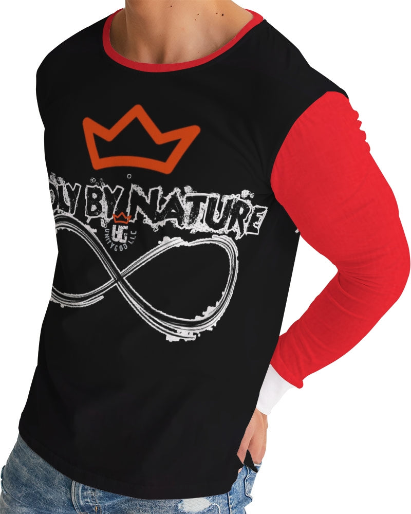 Poly By Nature Men's All-Over Print Long Sleeve Tee