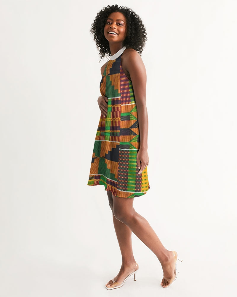 Kente Women's Halter Dress