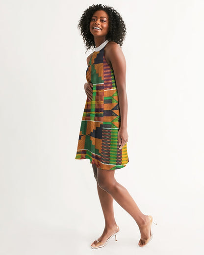 Kente Women's Halter Dress
