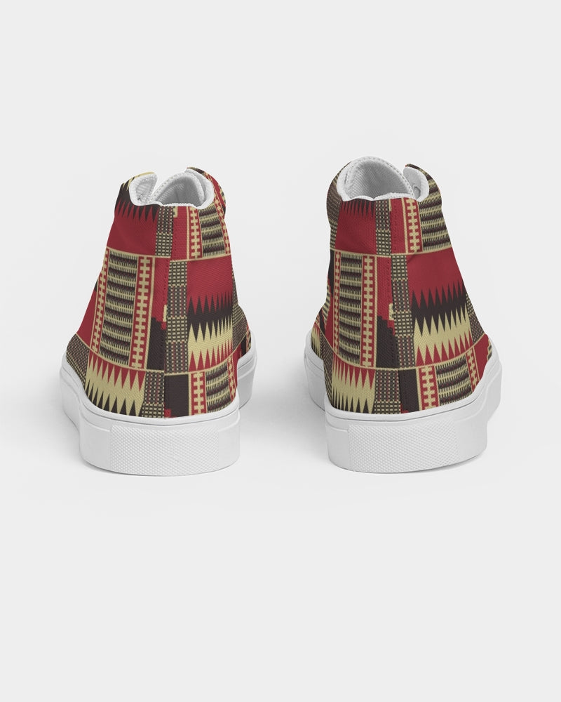 BRW Kente Men's Hightop Canvas Shoe