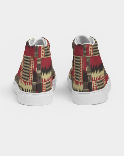 BRW Kente Men's Hightop Canvas Shoe