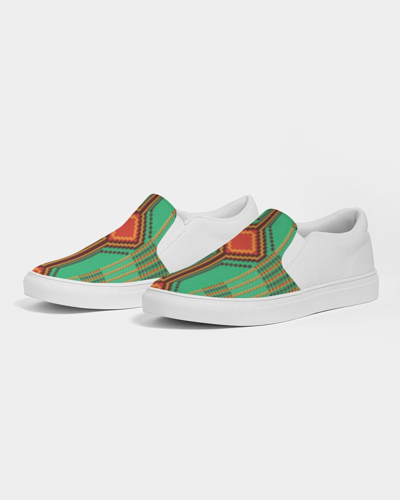 Kente variant 1 Men's Slip-On Canvas Shoe