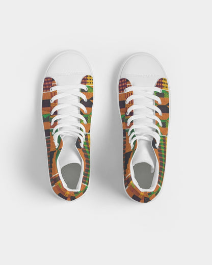 Kente Women's Hightop Canvas Shoe