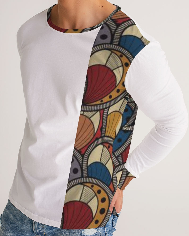 Classic Kente Men's Long Sleeve Tee