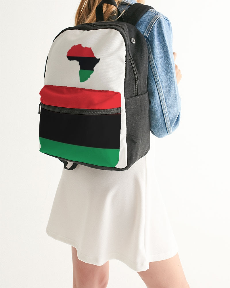 Pan African continental symbol Small Canvas Backpack