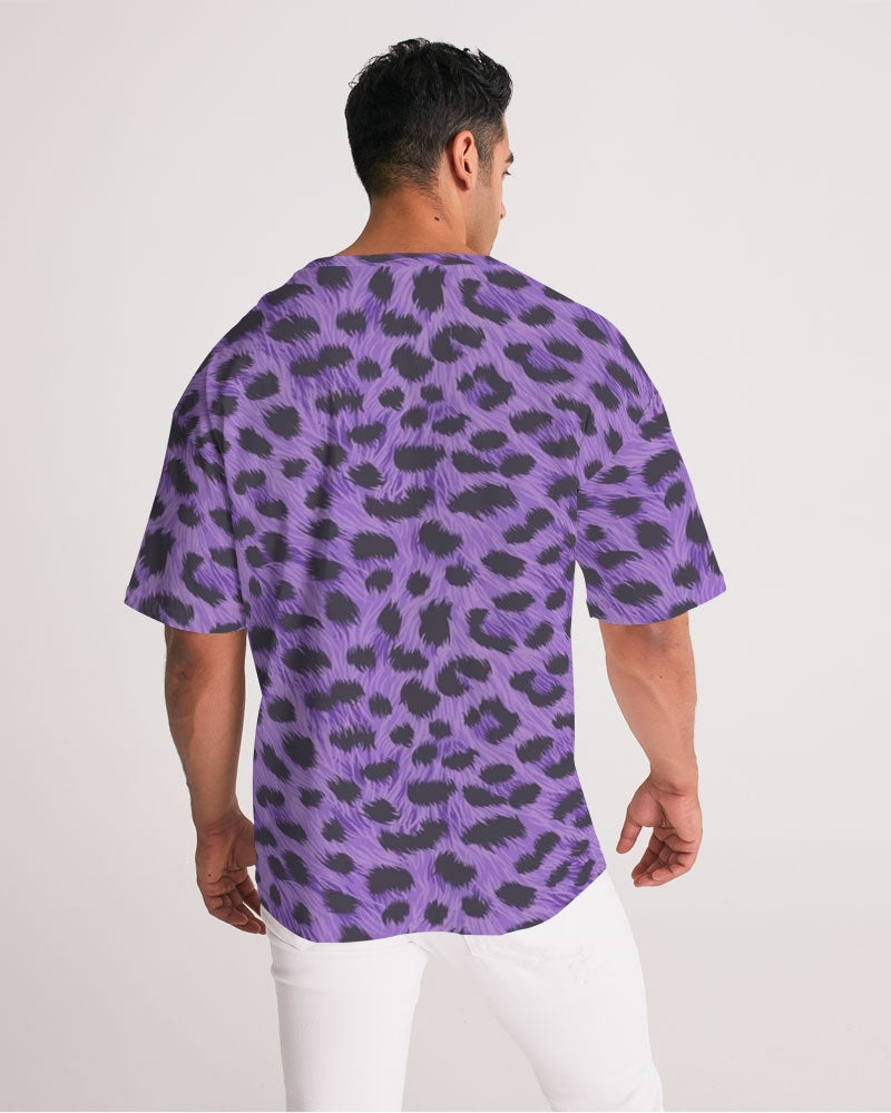 Purple Leopard Men's Premium Heavyweight Tee