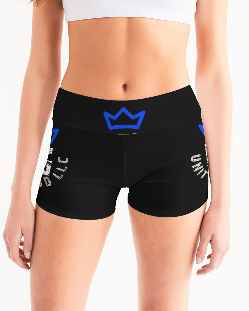 UNITYGOD Logo 5 Women's Mid-Rise Yoga Shorts