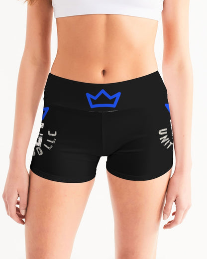 UNITYGOD Logo 5 Women's Mid-Rise Yoga Shorts