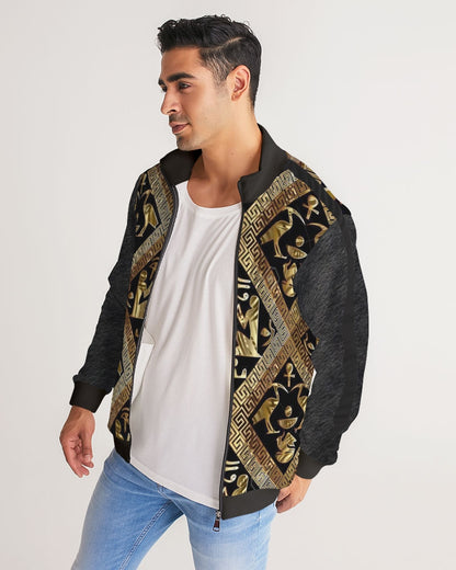Regal Panther Men's Stripe-Sleeve Track Jacket