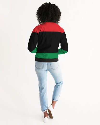 Pan African continental symbol Women's Bomber Jacket