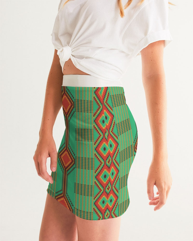 Kente variant 1 Women's Mini Skirt