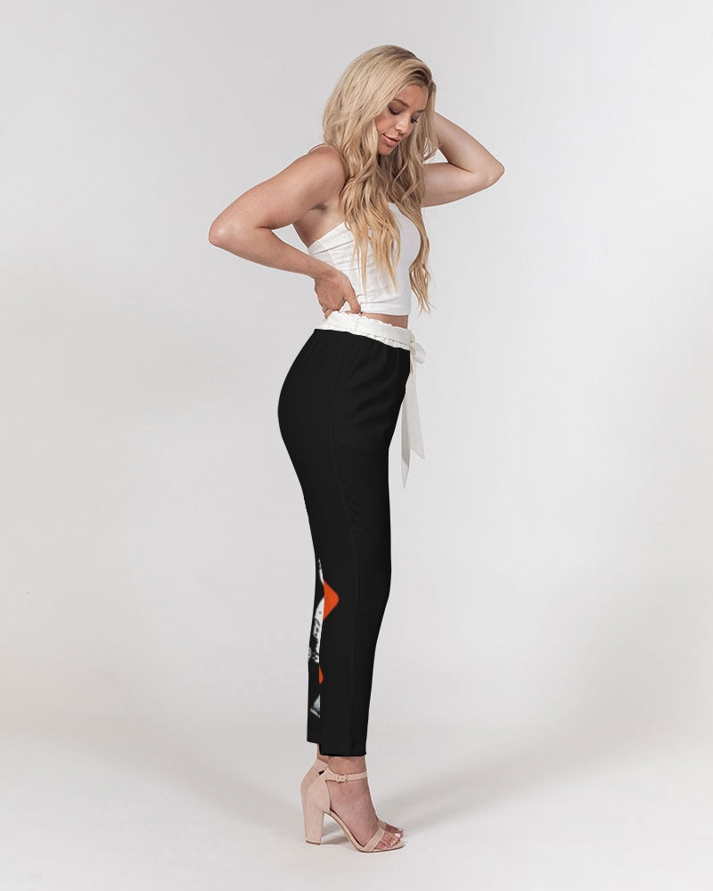 red UNITYGOD Logo Women's Belted Tapered Pants