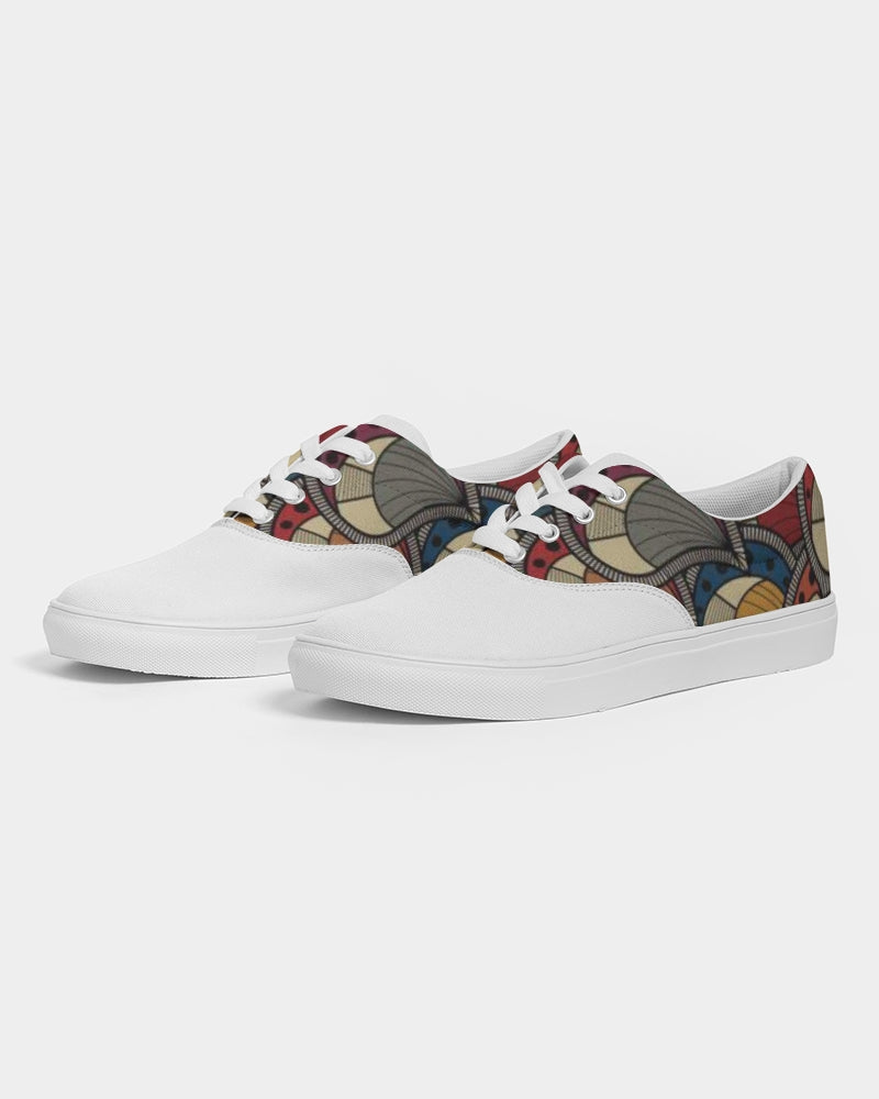 Classic Kente Men's Lace Up Canvas Shoe