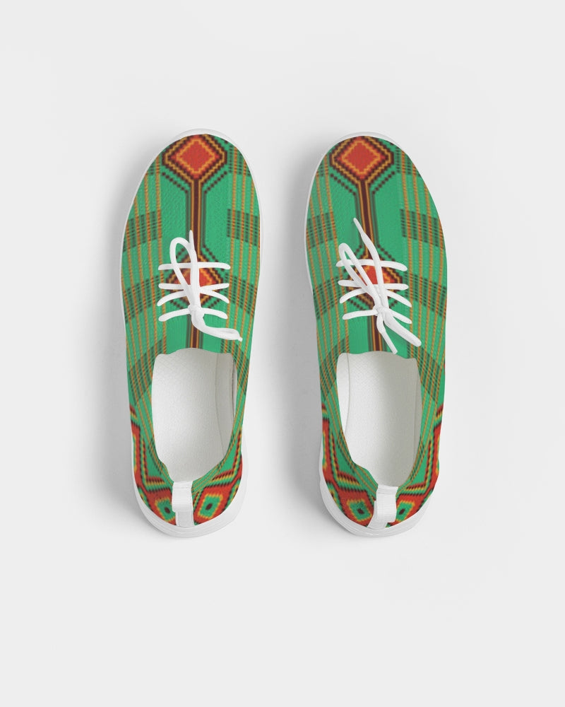 Kente variant 1 Women's Lace Up Flyknit Shoe