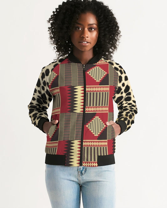 BRW Kente Women's Bomber Jacket