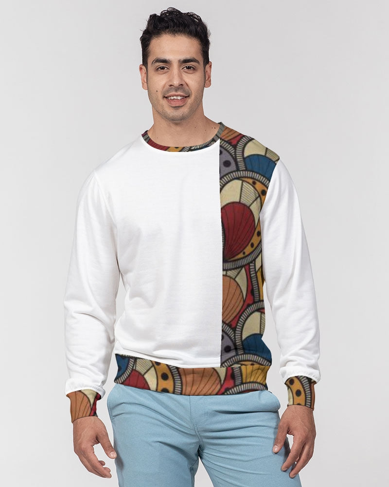 Classic Kente Men's Classic French Terry Crewneck Pullover
