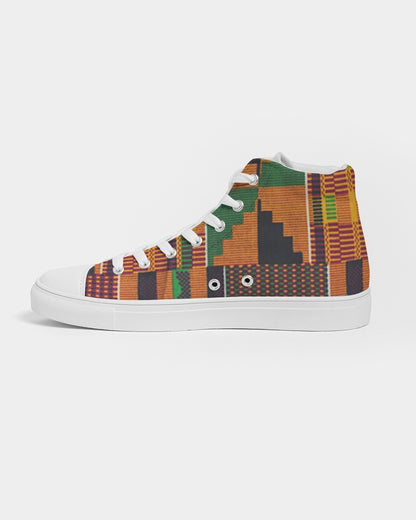 Kente Men's Hightop Canvas Shoe
