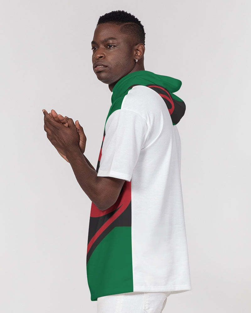 Black polyamorous flag Men's Premium Heavyweight Short Sleeve Hoodie