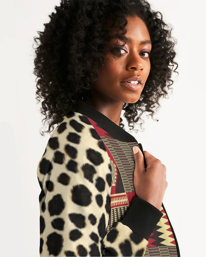BRW Kente Women's Bomber Jacket