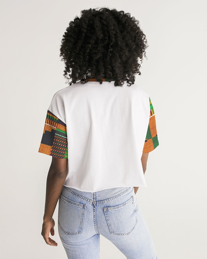 Kente Women's Lounge Cropped Tee