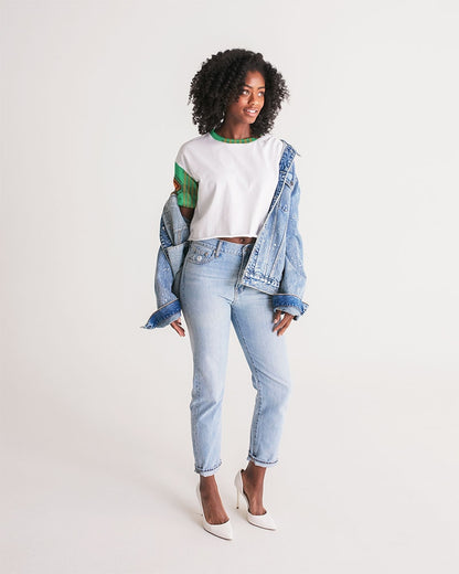 Kente variant 1 Women's Lounge Cropped Tee