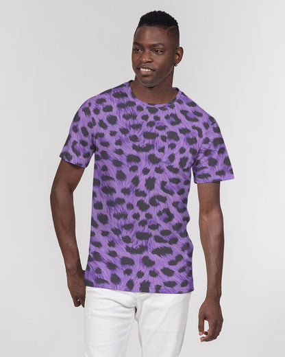Purple Leopard Men's Everyday Pocket Tee