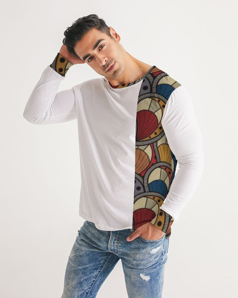 Classic Kente Men's Long Sleeve Tee