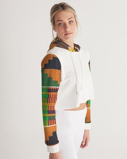 Kente Women's Cropped Hoodie