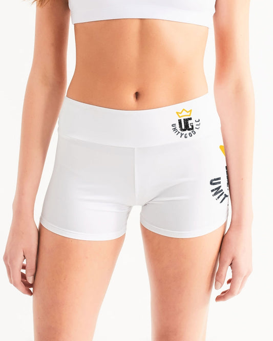 UNITYGOD Logo 4 Women's Mid-Rise Yoga Shorts