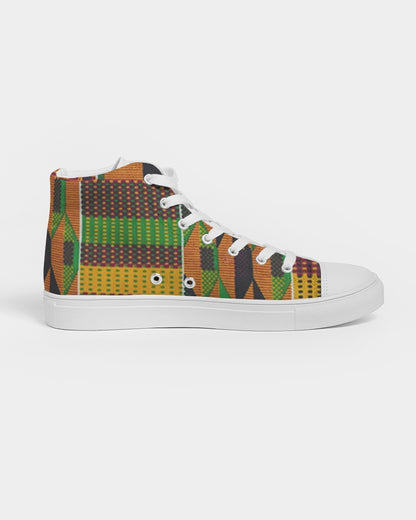 Kente Women's Hightop Canvas Shoe