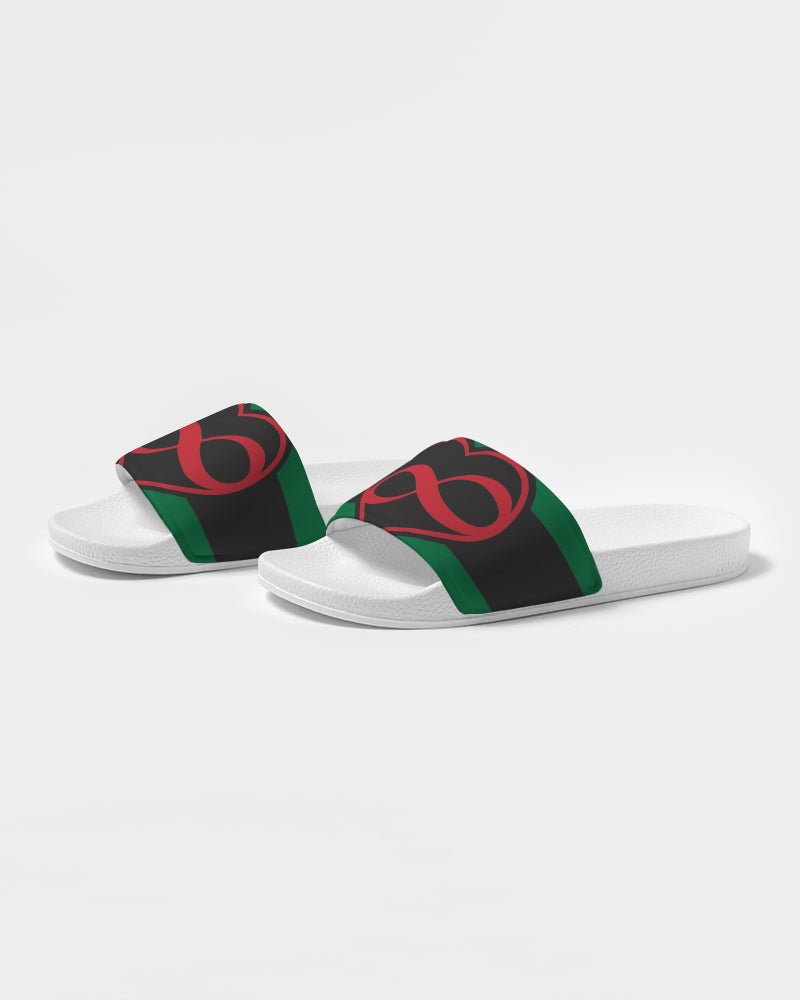 Black polyamorous flag Men's Slide Sandal