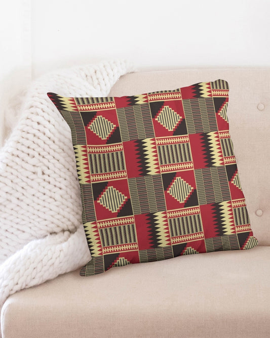 BRW Kente Throw Pillow Case 20"x20"