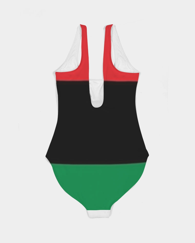 Pan African continental symbol Women's One-Piece Swimsuit