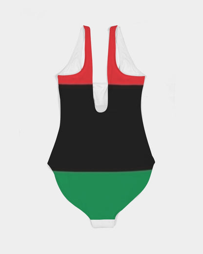 Pan African continental symbol Women's One-Piece Swimsuit