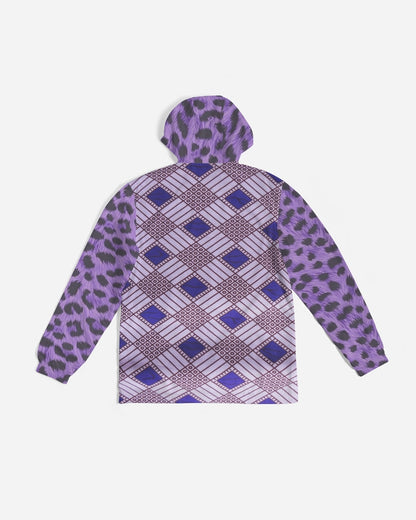 Purple Leopard Men's Windbreaker