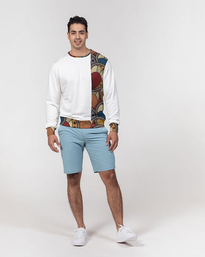Classic Kente Men's Classic French Terry Crewneck Pullover