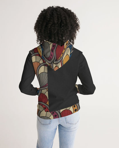 Black classic Kente Women's Hoodie