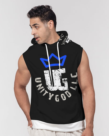 UNITYGOD Logo 5 Men's Premium Heavyweight Sleeveless Hoodie