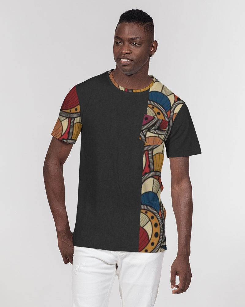 Black classic Kente Men's Everyday Pocket Tee