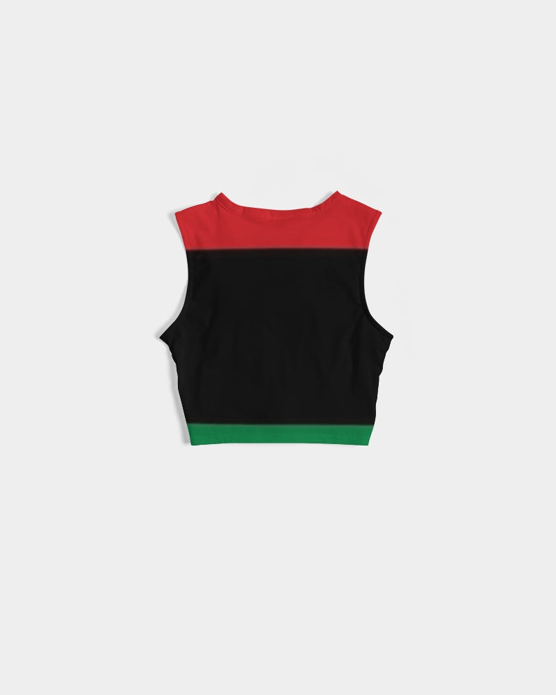 Pan African continental symbol Women's Twist-Front Tank